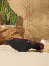 Women's Fashion Patent Leather Pointed Toe Slip-On High Heel Pumps With Metal Buckle